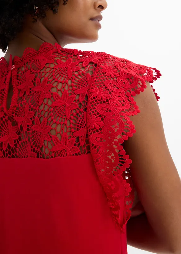 Maglia con inserto in pizzo, bonprix