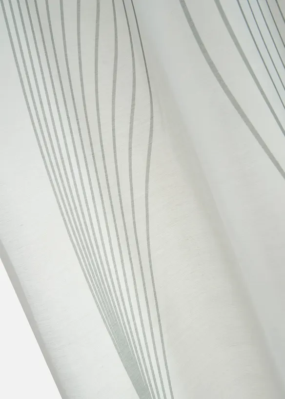 Tenda trasparente con stampa a onde (pacco da 1), bonprix