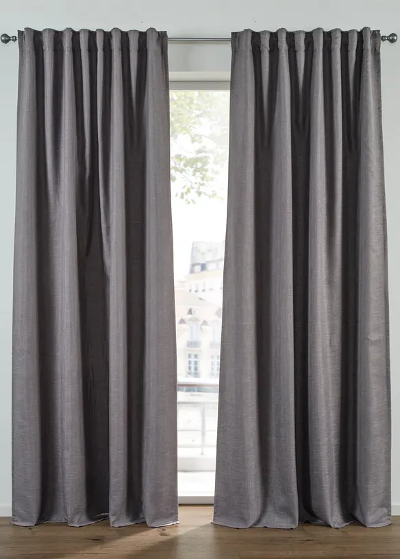 Tenda semioscurante a doppio strato con telo anteriore operato, disponibile anche extra lunga (pacco da 1), bonprix