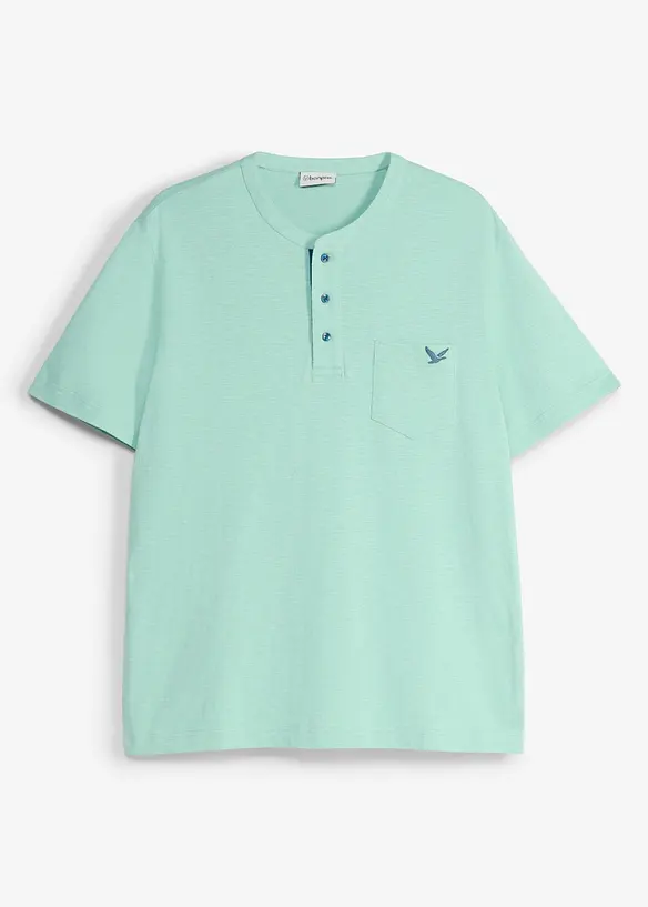 Maglia serafino in puro cotone biologico, bonprix