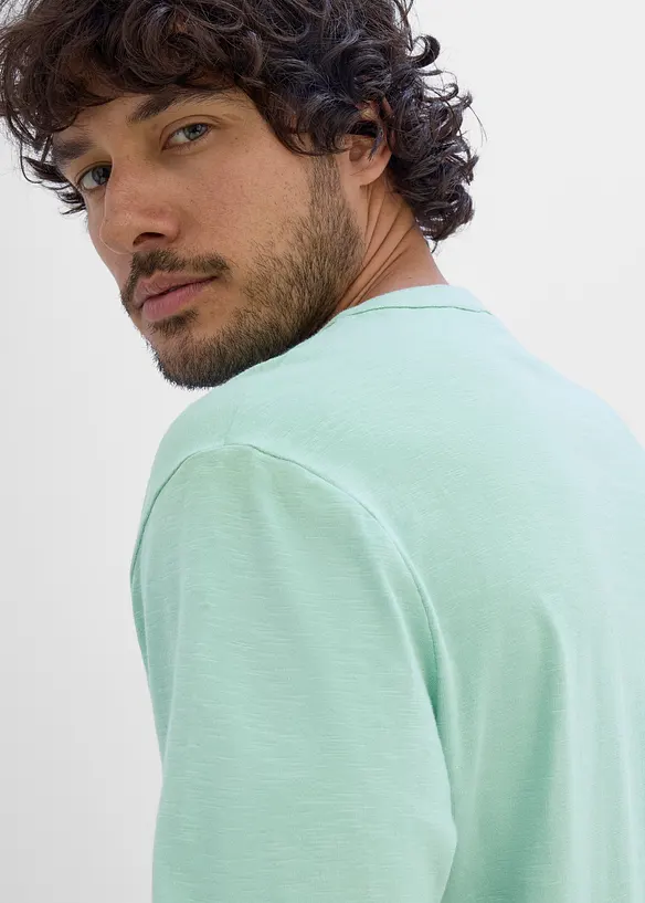 Maglia serafino in puro cotone biologico, bonprix