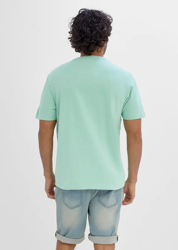 Maglia serafino in puro cotone biologico, bonprix
