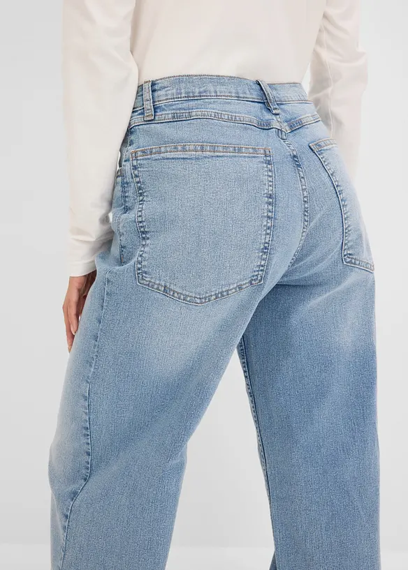 Jeans wide leg, vita alta, bonprix