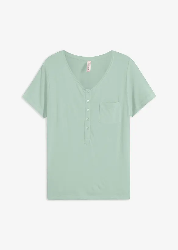 T-shirt in misto cotone e viscosa, bonprix