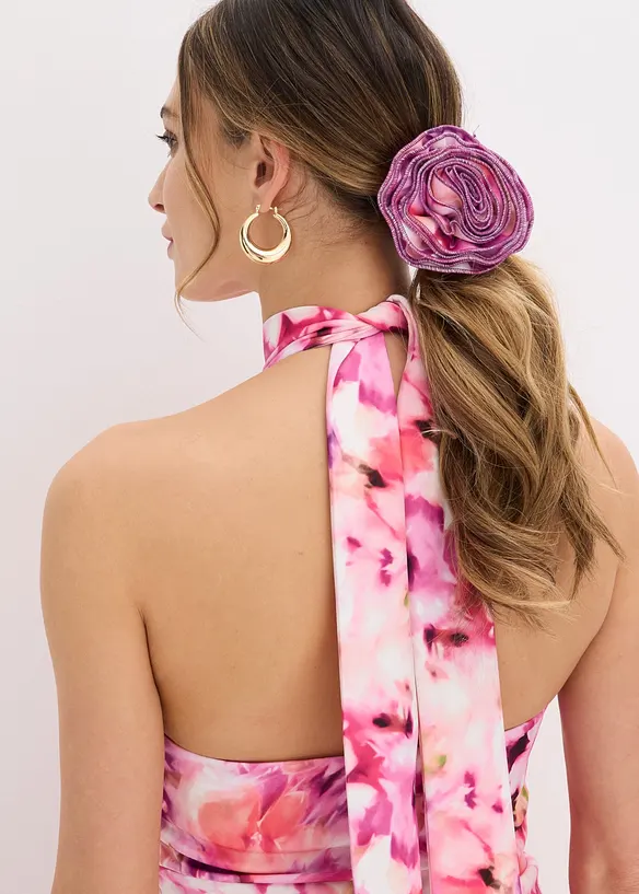 Abito da sera con applicazione floreale, bonprix