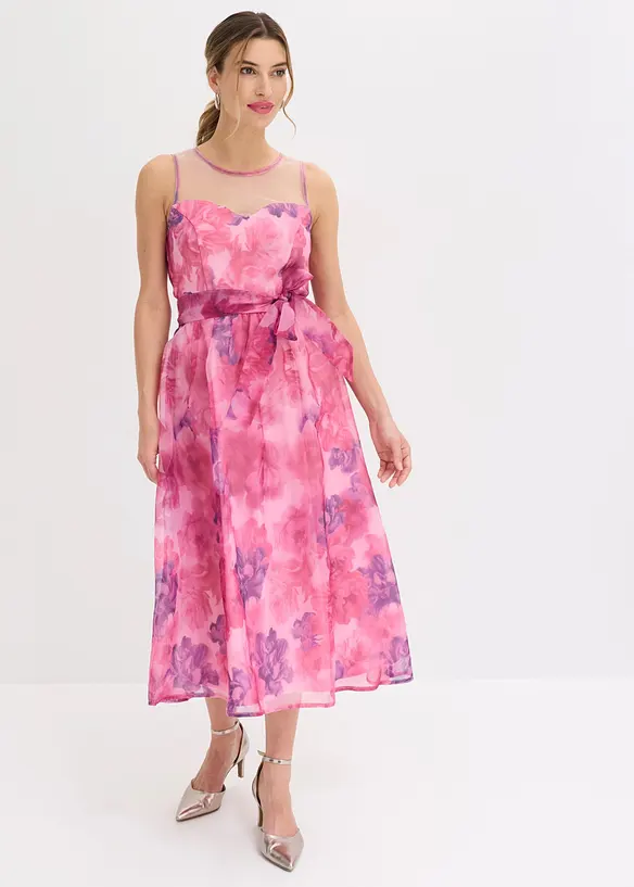 Abito midi in tulle delicato, bonprix