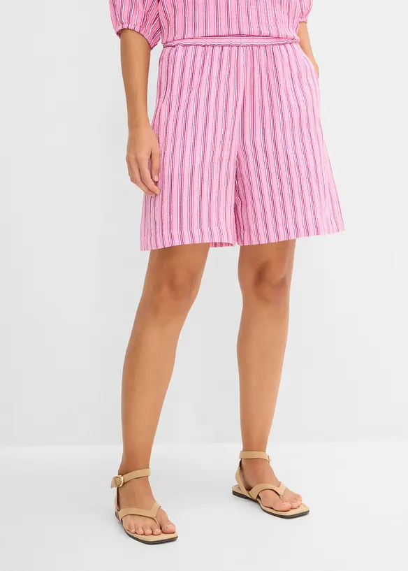 Shorts in mussola morbida con elastico in vita, bonprix