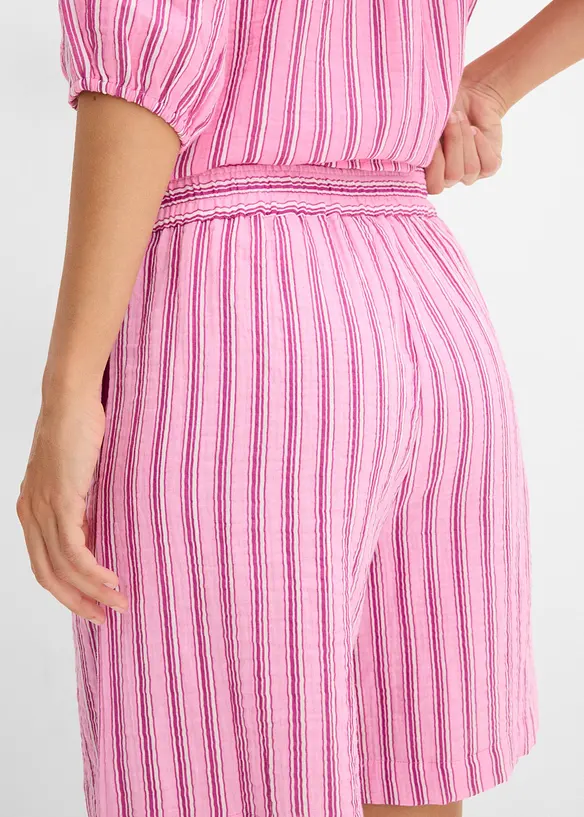 Shorts in mussola morbida con elastico in vita, bonprix