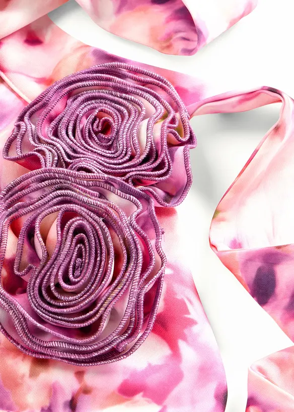 Abito da sera con applicazione floreale, bonprix