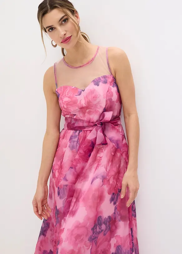 Abito midi in tulle delicato, bonprix