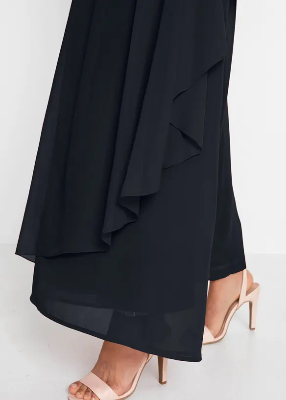 Abito in chiffon con arricciature, bonprix