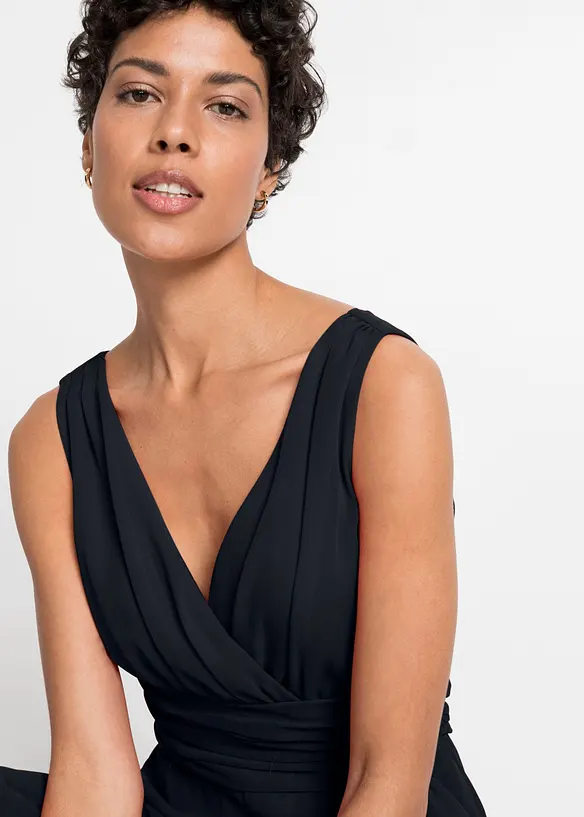 Abito in chiffon con arricciature, bonprix
