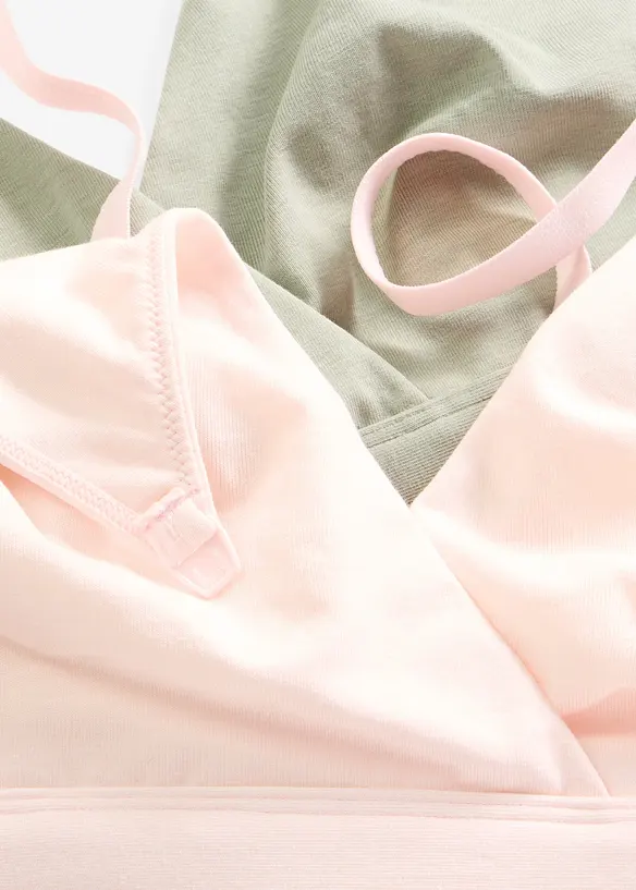 Reggiseno allattamento senza ferretto con cotone biologico (pacco da 2), bonprix