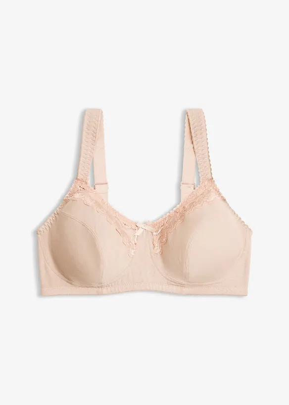 Reggiseno senza ferretto  con cotone biologico (pacco da 2), bonprix