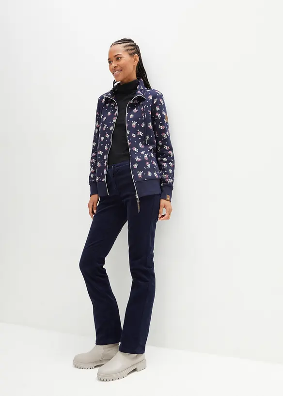 Pantaloni di velluto a coste elasticizzati, bonprix
