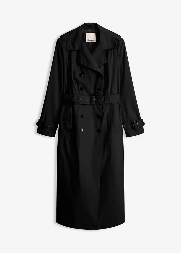 Trench lungo con cintura, bonprix