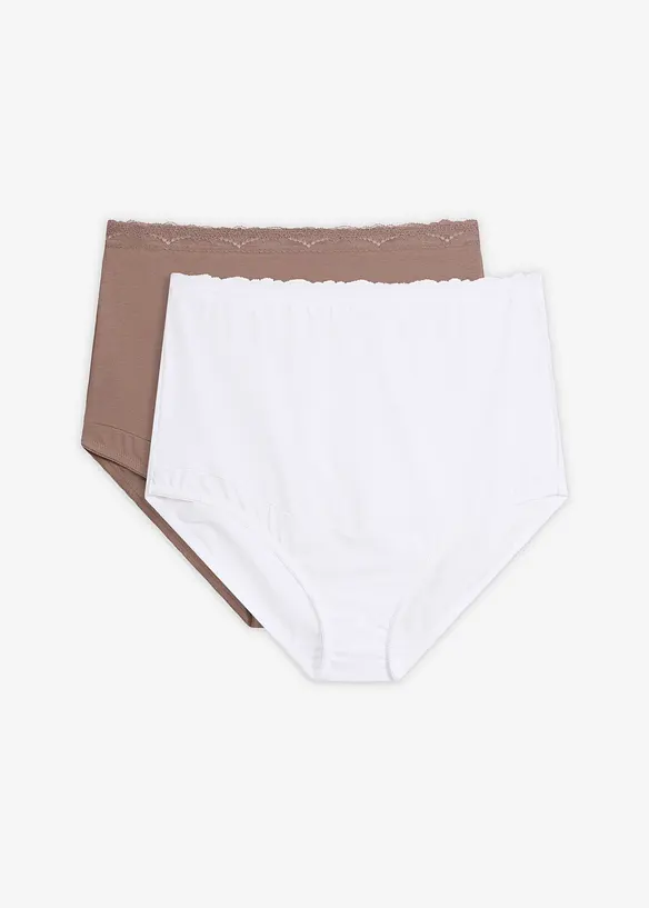 Slip pr&eacute;maman con cotone biologico (pacco da 2), bonprix