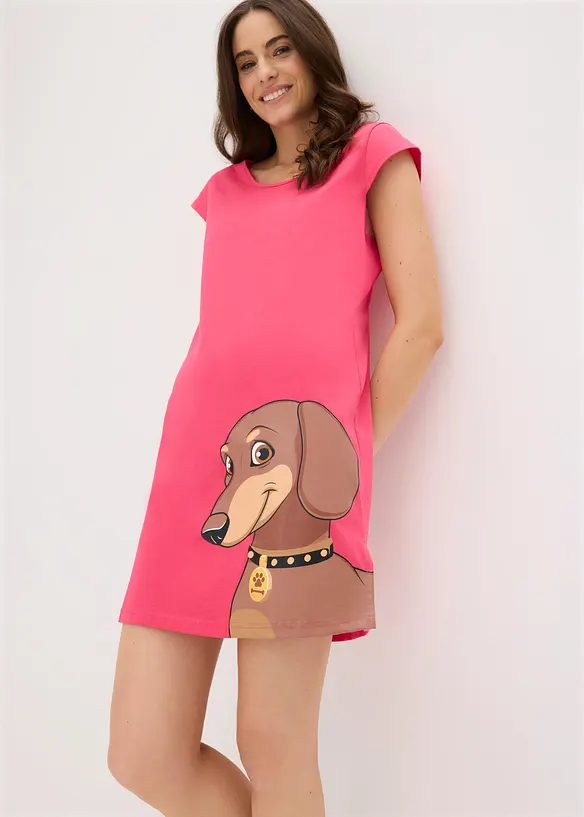 Camicia da notte corta in  puro cotone biologico, bonprix