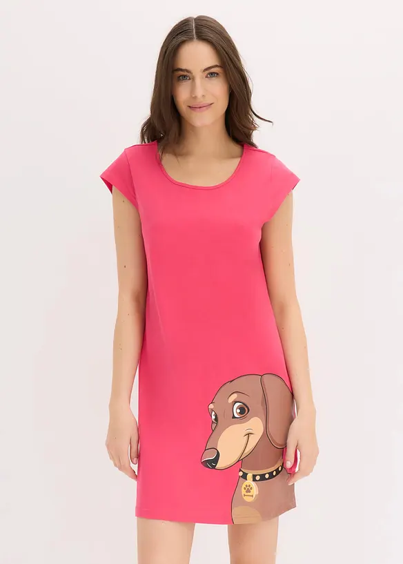 Camicia da notte corta in  puro cotone biologico, bonprix