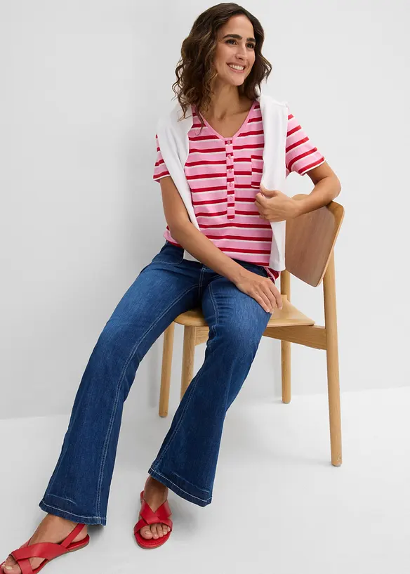 T-shirt in misto cotone, bonprix