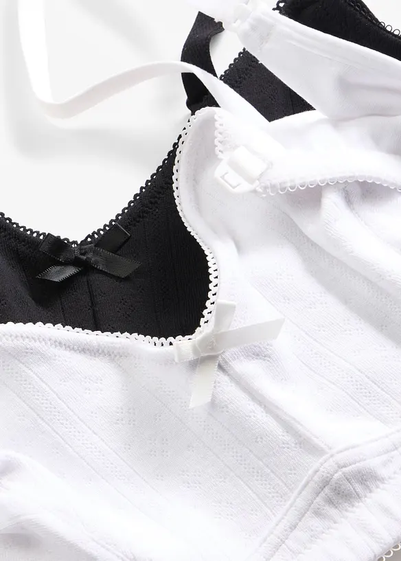 Reggiseno allattamento senza ferretto con cotone biologico (pacco da 2), bonprix