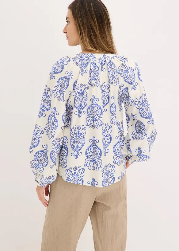 Blusa in misto viscosa fluido, bonprix
