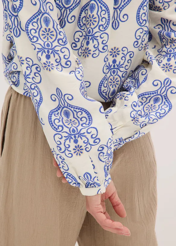 Blusa in misto viscosa fluido, bonprix