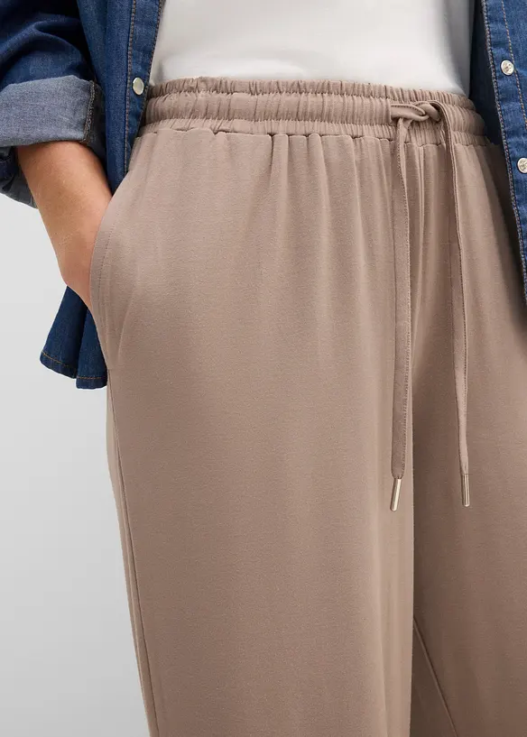Pantaloni in jersey di viscosa fluente, bonprix