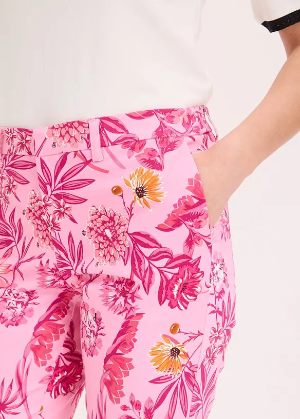 Pantaloni cropped elasticizzati, bonprix