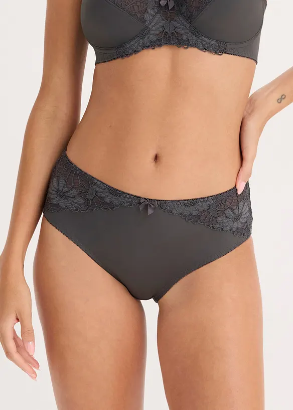 Slip alto con pizzo (pacco da 2), bonprix