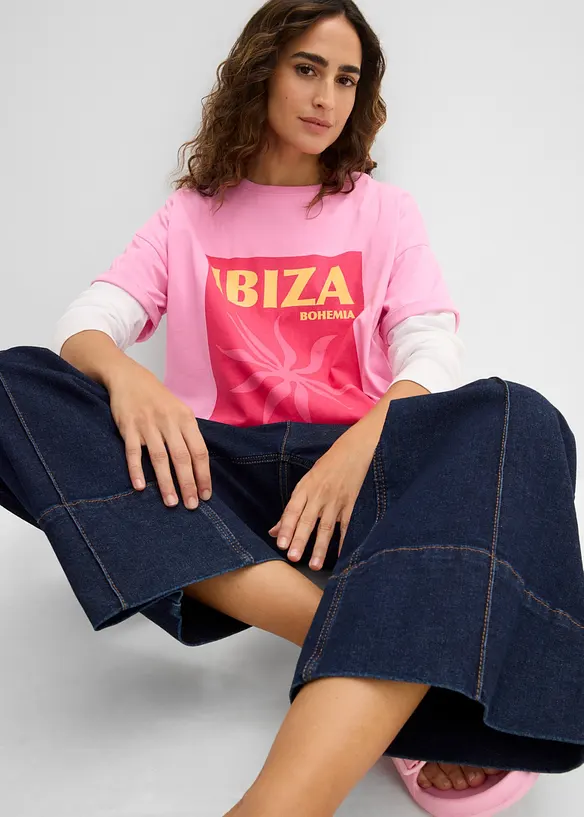 Maxi maglia in puro cotone biologico, bonprix
