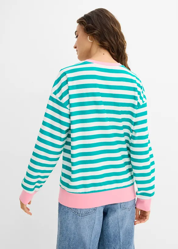 Felpa oversize in puro cotone, bonprix