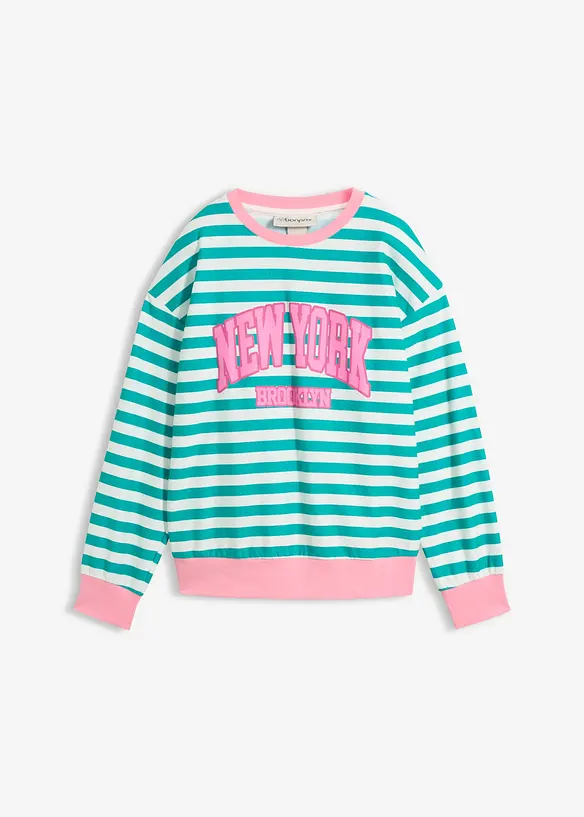 Felpa oversize in puro cotone, bonprix