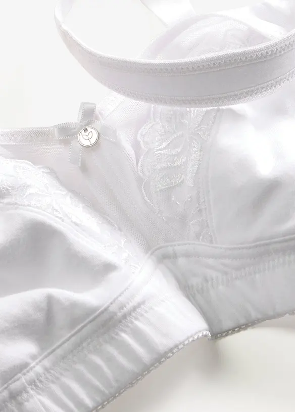 Reggiseno contenitivo senza ferretto con cotone confortevole, bonprix