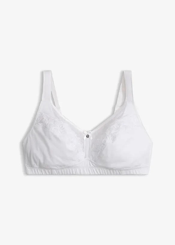 Reggiseno contenitivo senza ferretto con cotone confortevole, bonprix