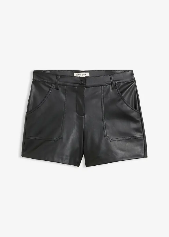 Shorts in similpelle, bonprix