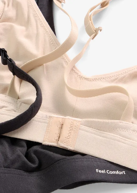 Bralette Feel Comfort in modal morbido (pacco da 2), bonprix