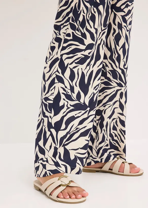 Pantaloni con elastico in vita in viscosa fluida, bonprix