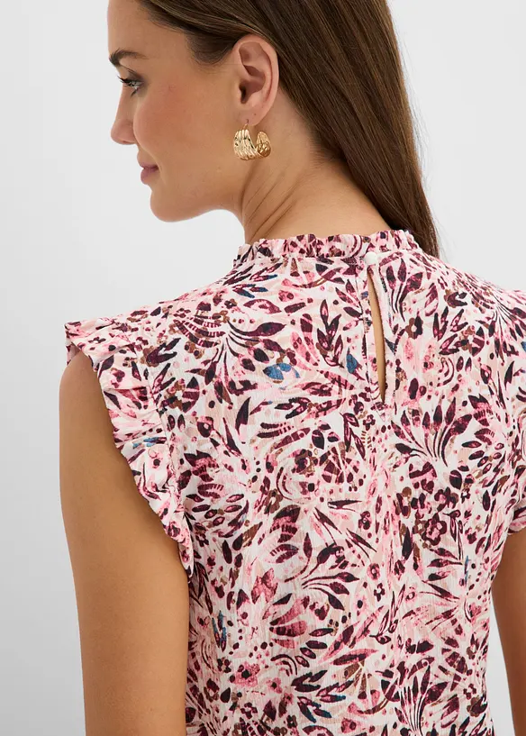 Maglia in cr&ecirc;pe operato, bonprix