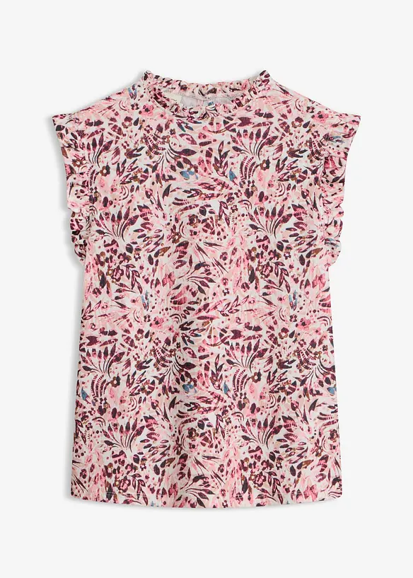 Maglia in cr&ecirc;pe operato, bonprix
