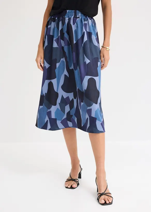 Gonna in satin fantasia, bonprix