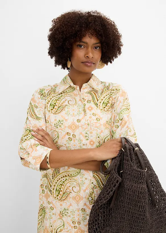 Abito chemisier in fantasia paisley, bonprix