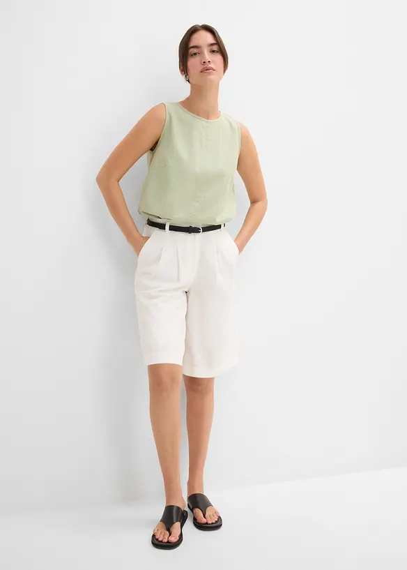 Bermuda in jeans, vita media, bonprix