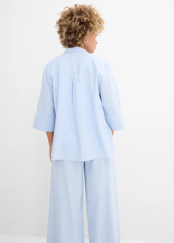 Camicia in misto lino fresco, bonprix