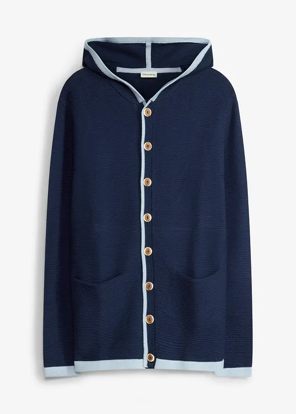 Cardigan bavarese in misto cotone morbido, bonprix