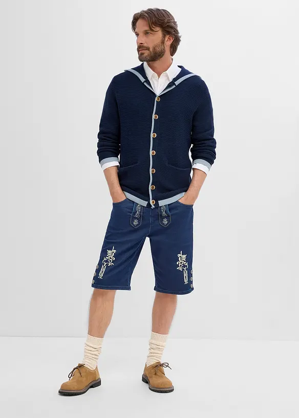 Cardigan bavarese in misto cotone morbido, bonprix