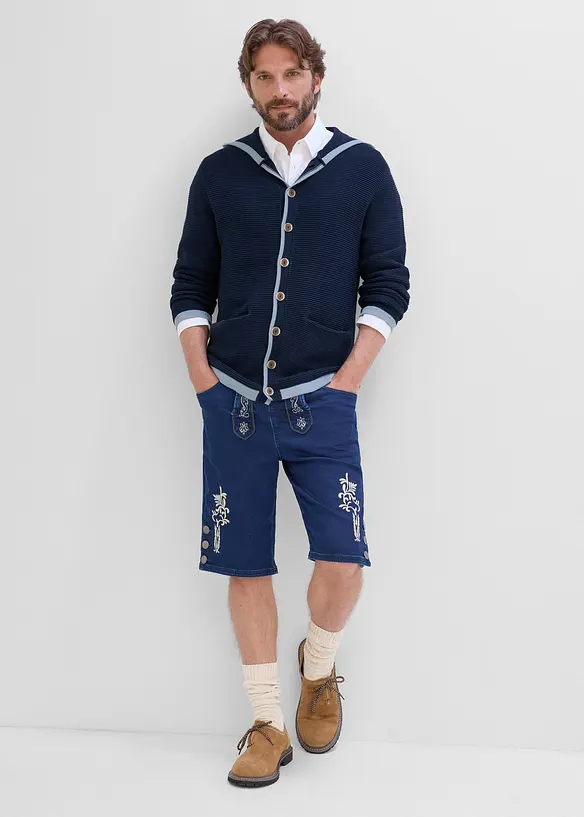Cardigan bavarese in misto cotone morbido, bonprix