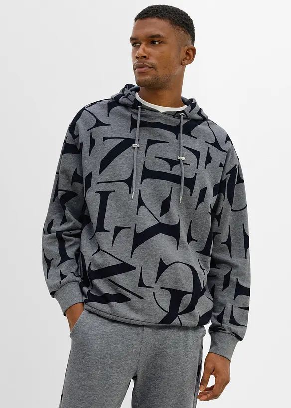 Felpa con cappuccio, loose fit, bonprix