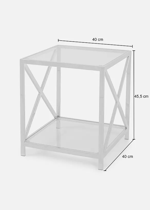 Tavolino cromato, bonprix