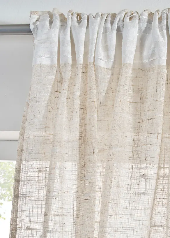 Tenda jacquard con trama operata, anche extra lunga (pacco a 1), bonprix